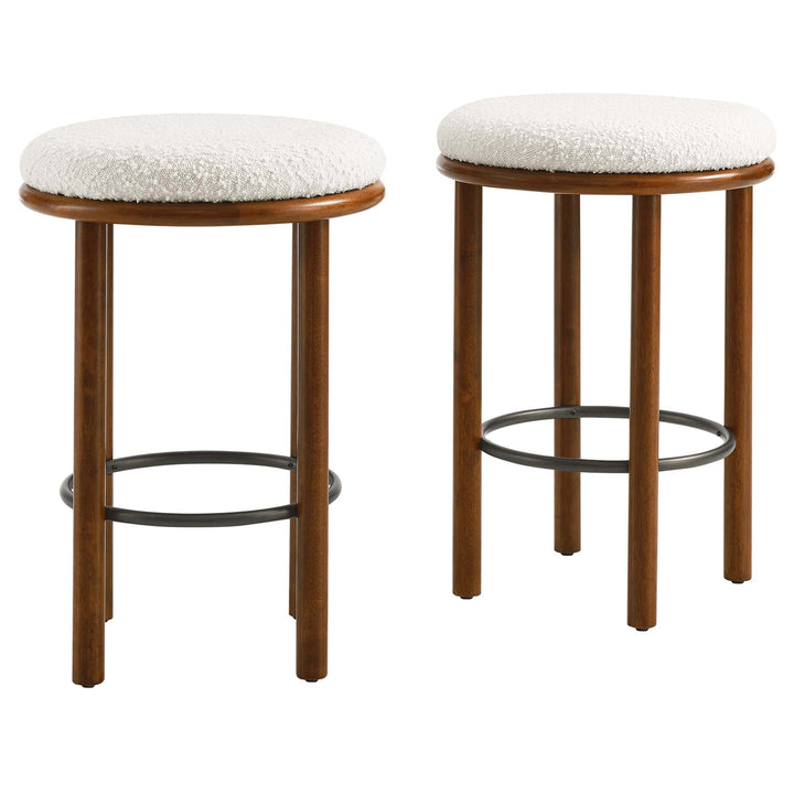 Fantasy Fleck Fabric Counter Stools Set of 2