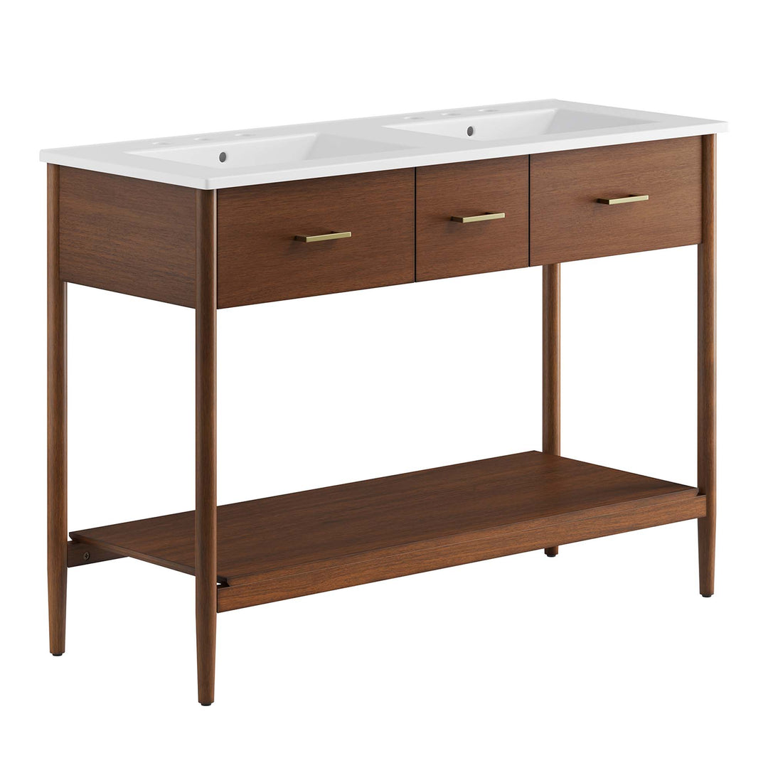 Zephyr 48" Double Sink Bathroom Vanity