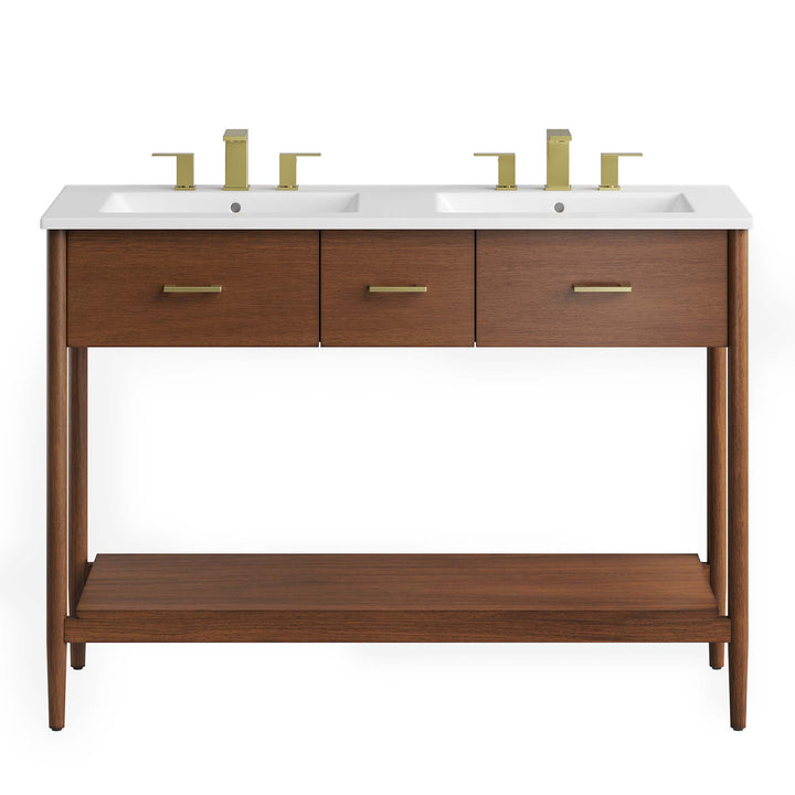 Zephyr 48" Double Sink Bathroom Vanity