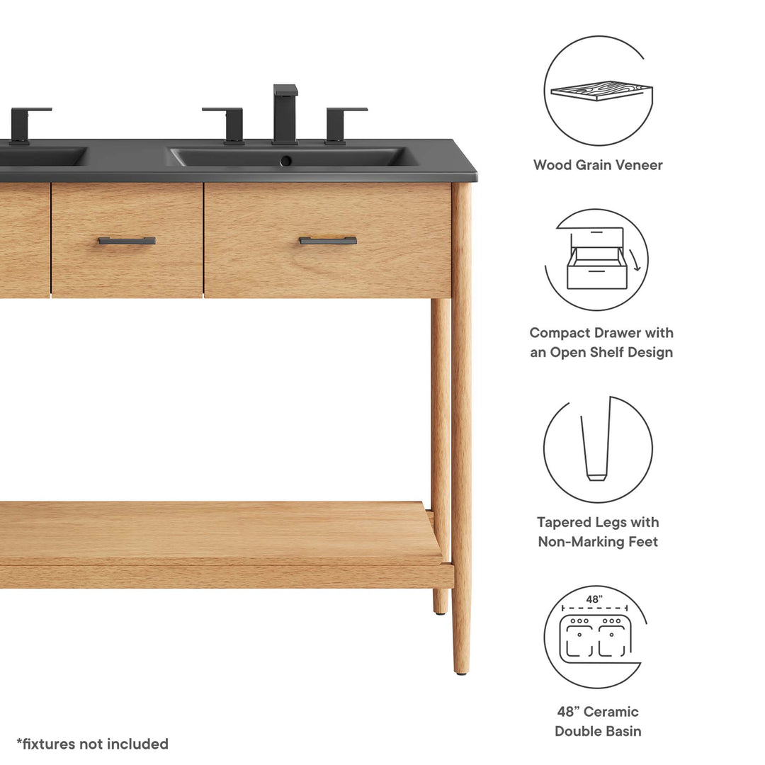 Zelda 48" Double Sink Bathroom Vanity