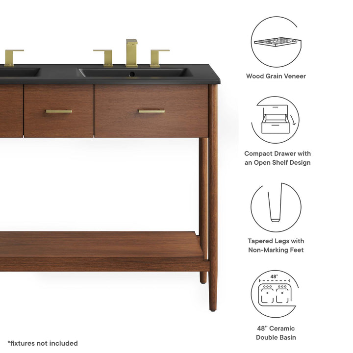 Zelda 48" Double Sink Bathroom Vanity