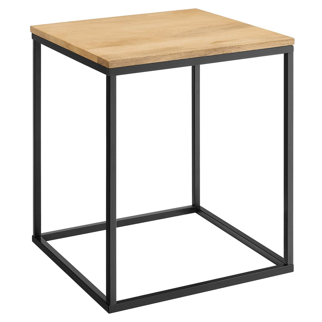 Zane Square Steel and Timber Table