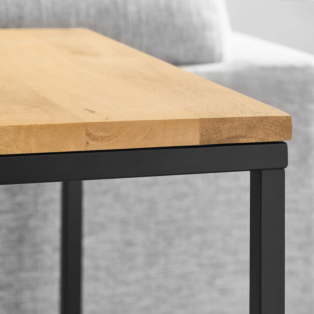 Zane Square Steel and Timber Table