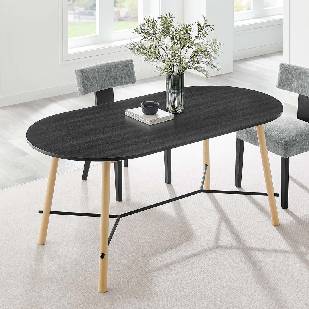 Indulge 71" Wood Grain Dining Table