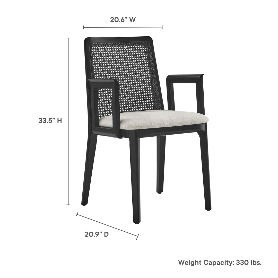 Cana Antique White Dining Armchair