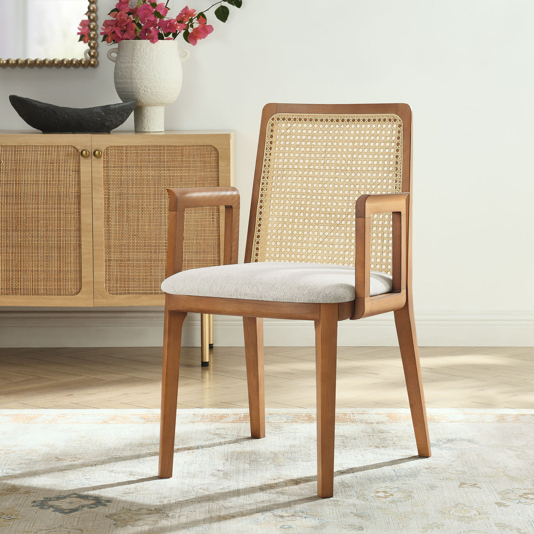 Cana Antique White Dining Armchair