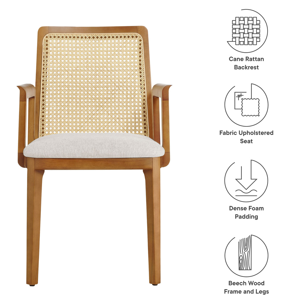 Cana Antique White Dining Armchair