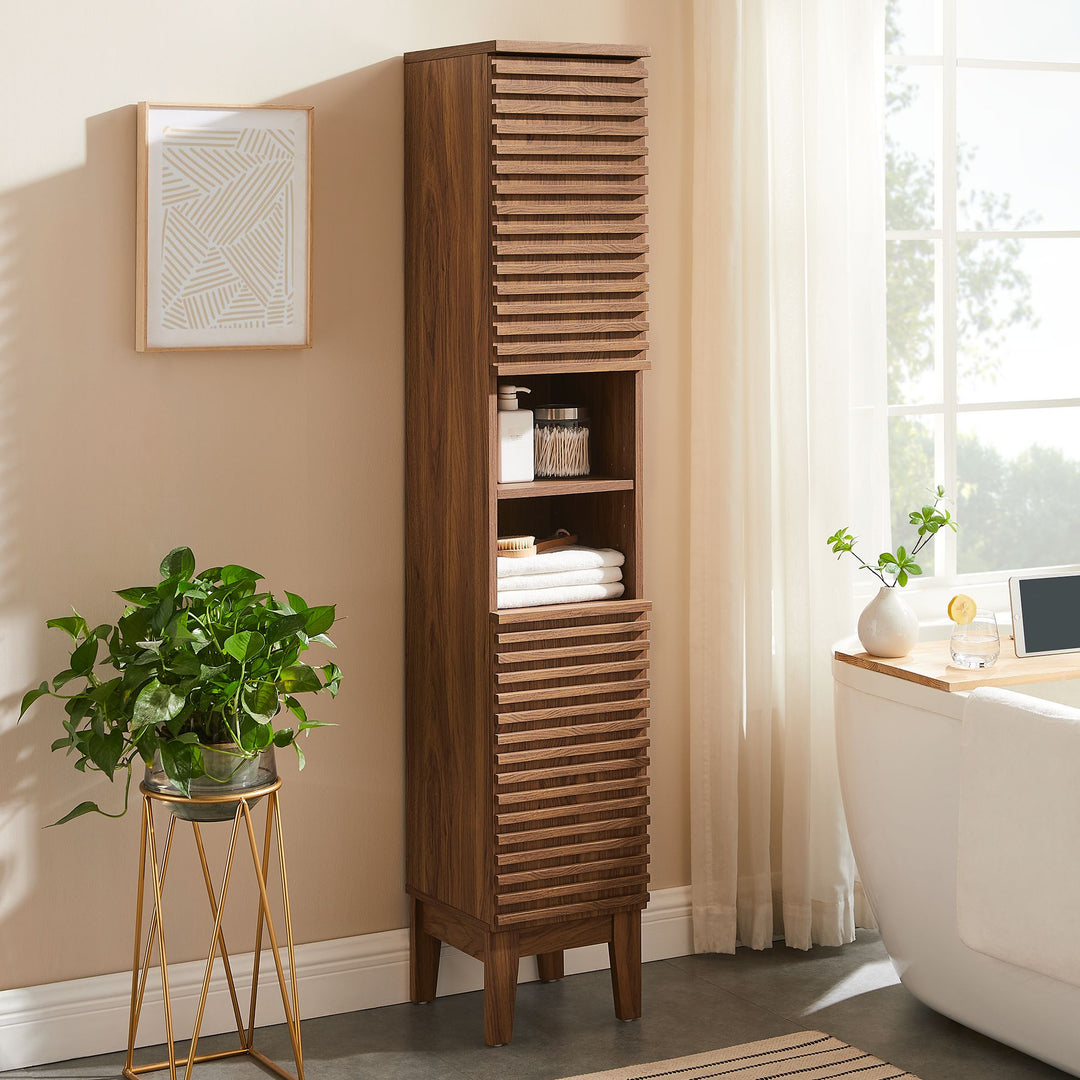 Slim Sleek Bathroom Storage Shelf