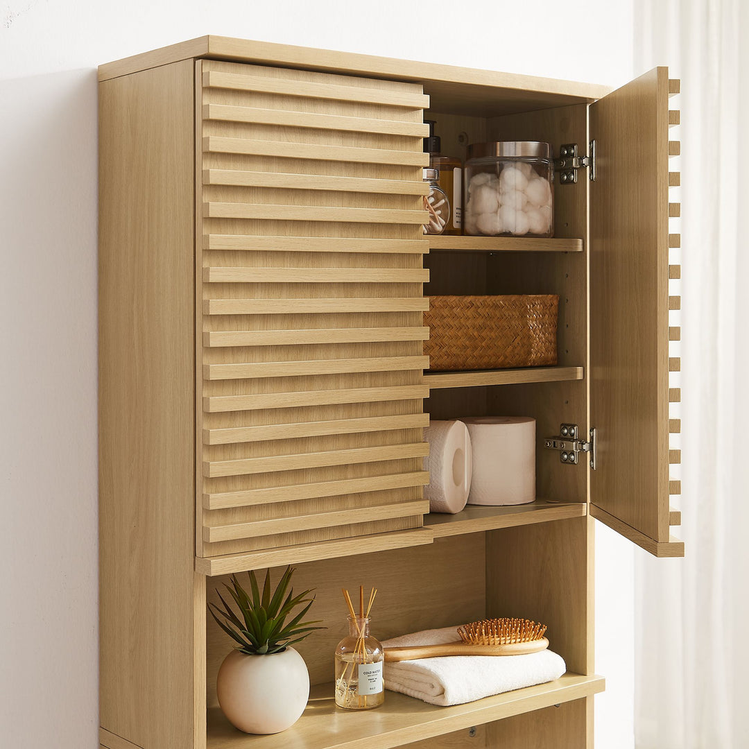 Refined Over the Toilet Bathroom Storage Shelf