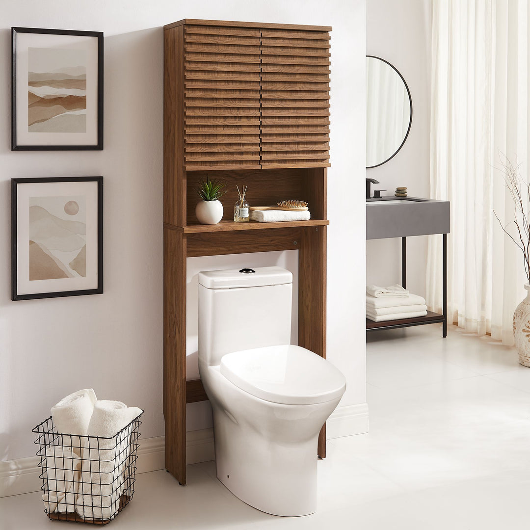 Refined Over the Toilet Bathroom Storage Shelf