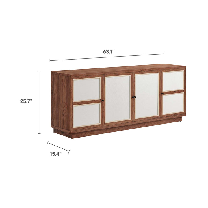 Capella 63" Wood Grain TV Console