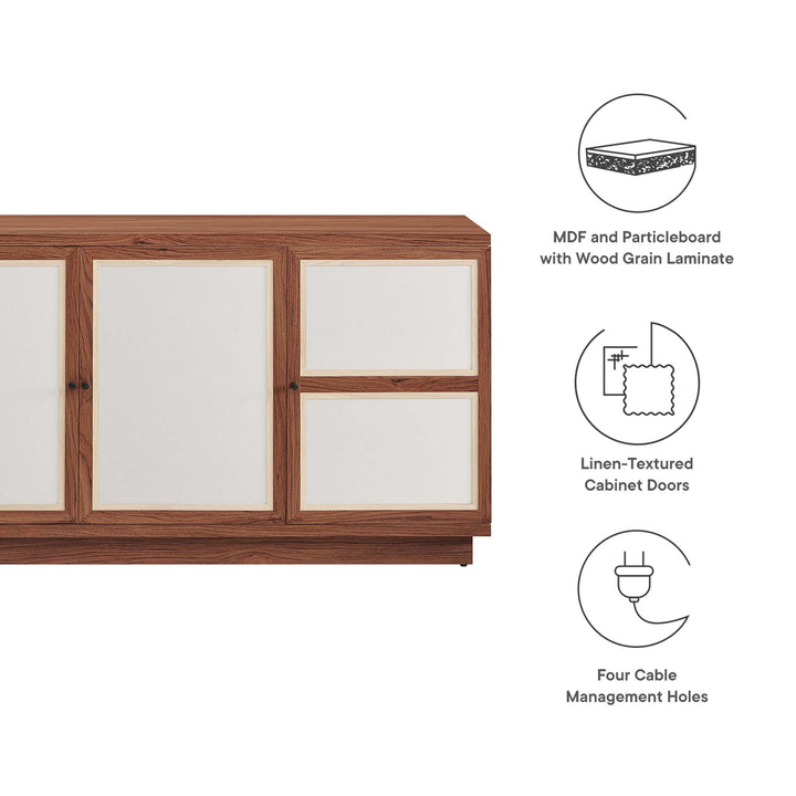 Capella 63" Wood Grain TV Console