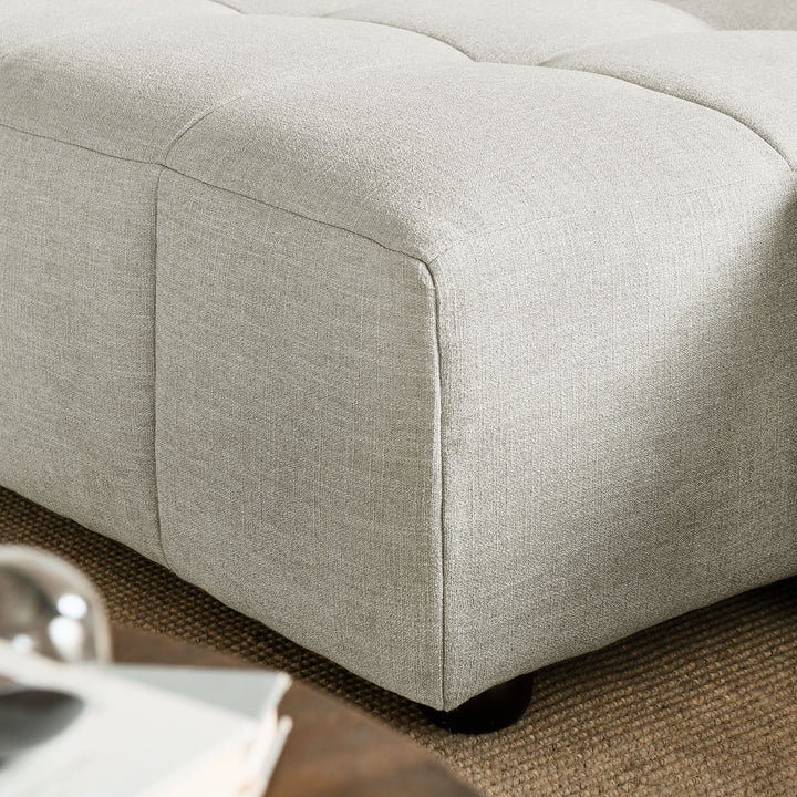 Landon Left-Facing Linen Lounge Sofa with Chaise