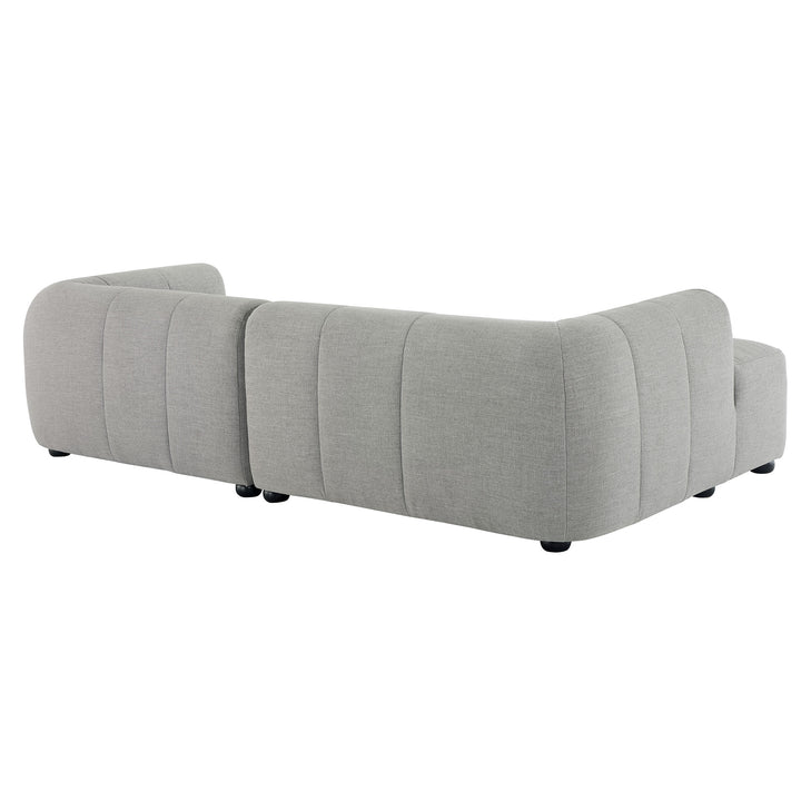 Landon Left-Facing Linen Lounge Sofa with Chaise