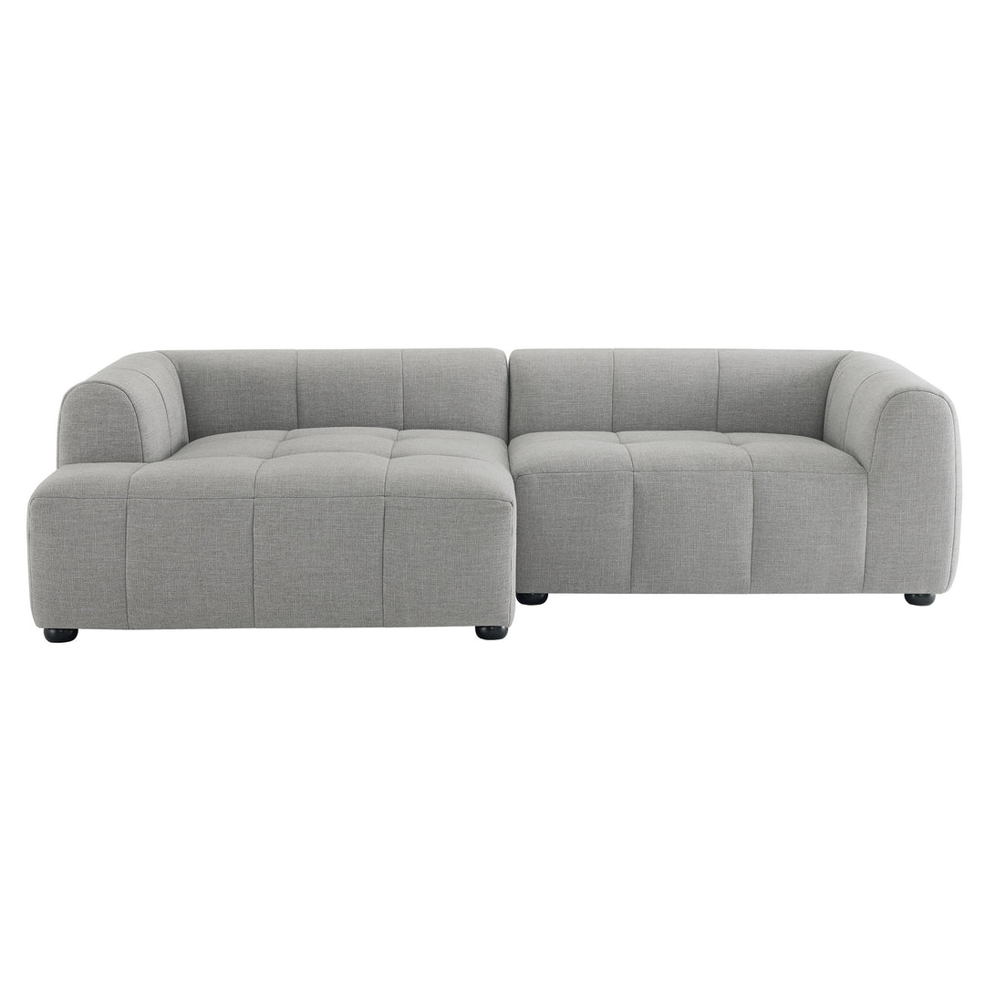 Landon Left-Facing Linen Lounge Sofa with Chaise