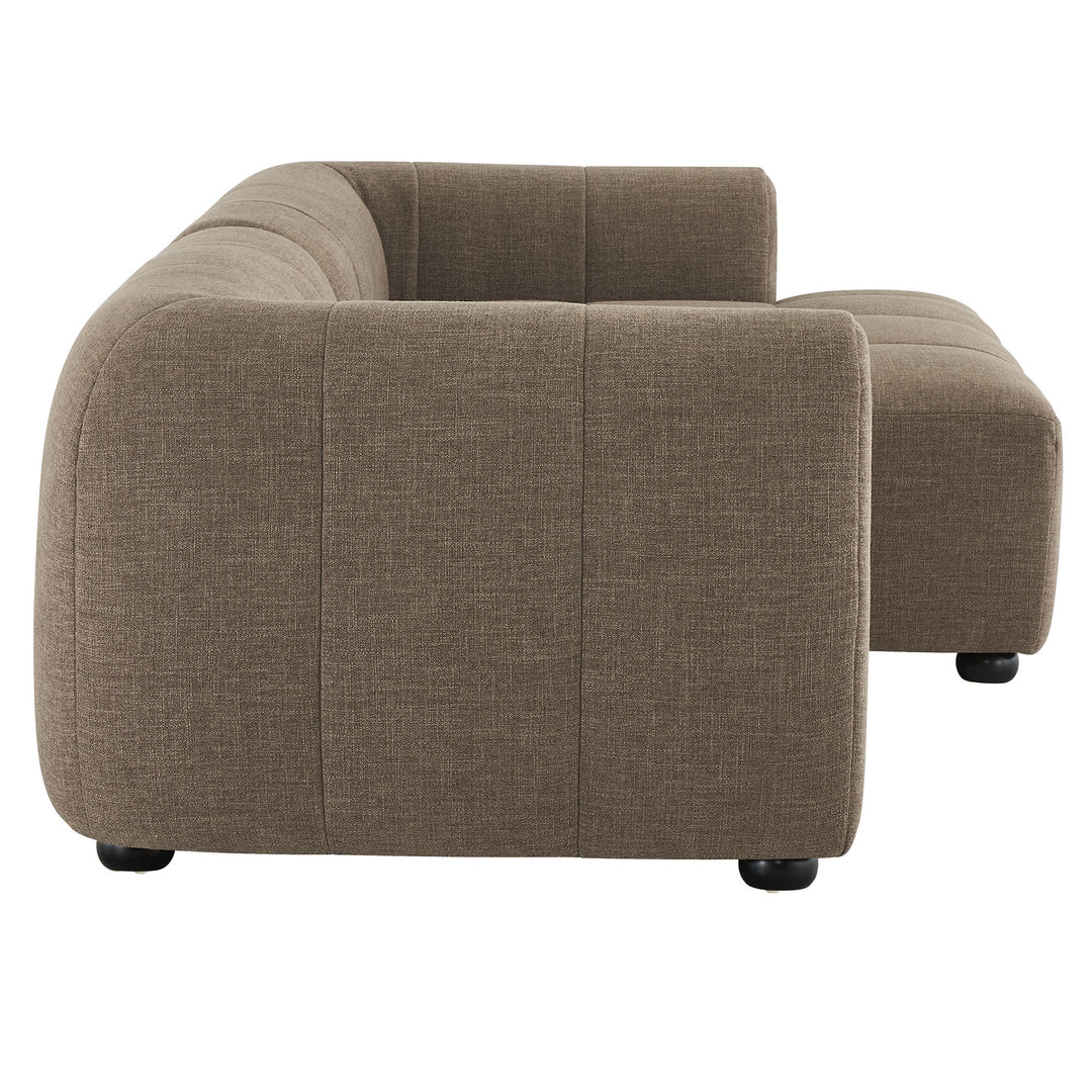 Lennox Right-Facing Upholstered Fabric Modular Sofa with Chaise