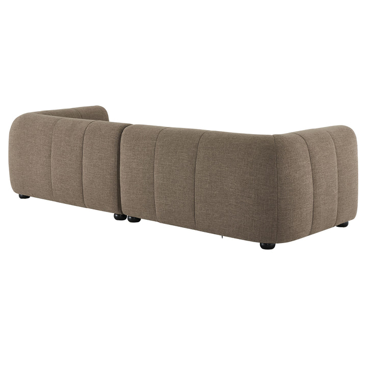 Lennox Right-Facing Upholstered Fabric Modular Sofa with Chaise