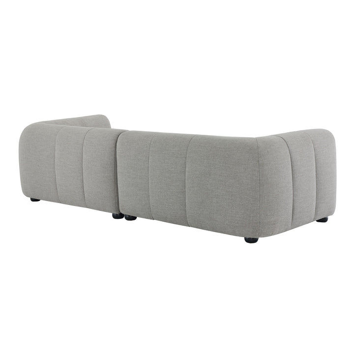 Luxe Right-Facing Upholstered Fabric Modular Sofa with Chaise