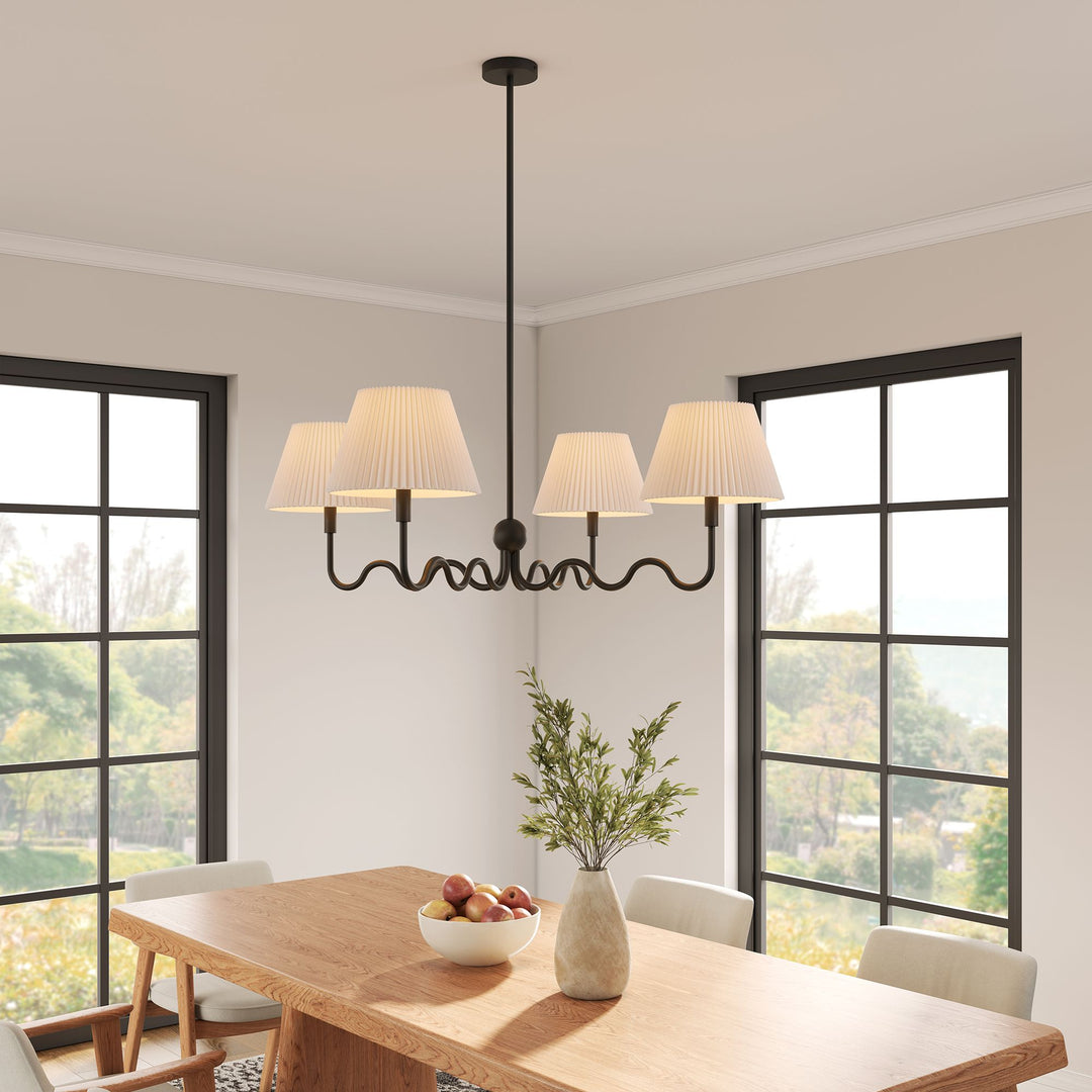 Whirl Wisp 4-Arm Pendant Light