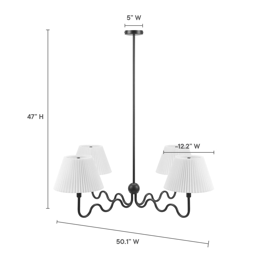 Whirl Wisp 4-Arm Pendant Light