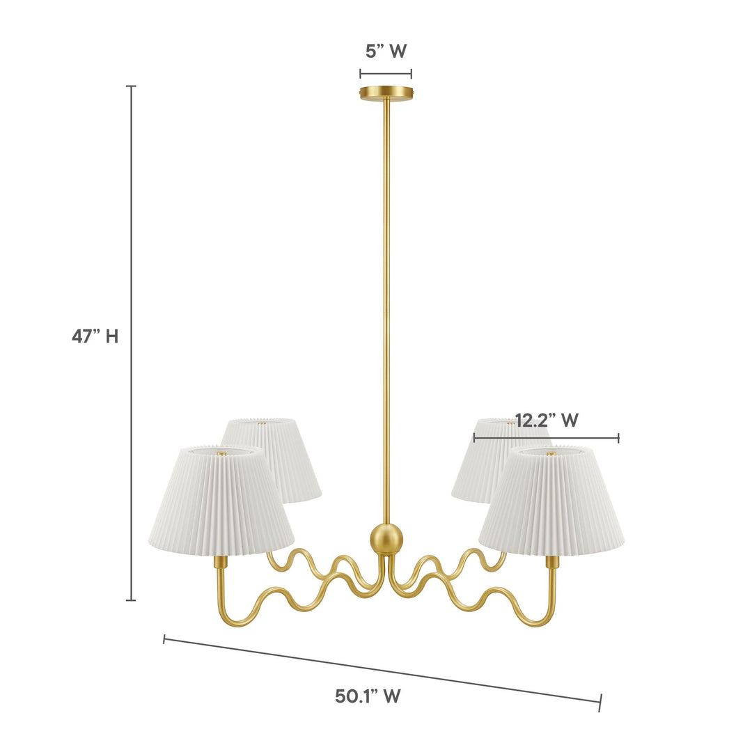 Whirl Wisp 4-Arm Pendant Light