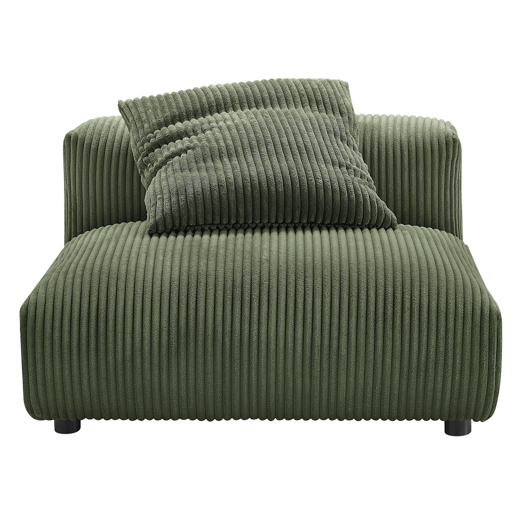 Serenity 3-Piece Modular Corduroy Upholstered Sofa