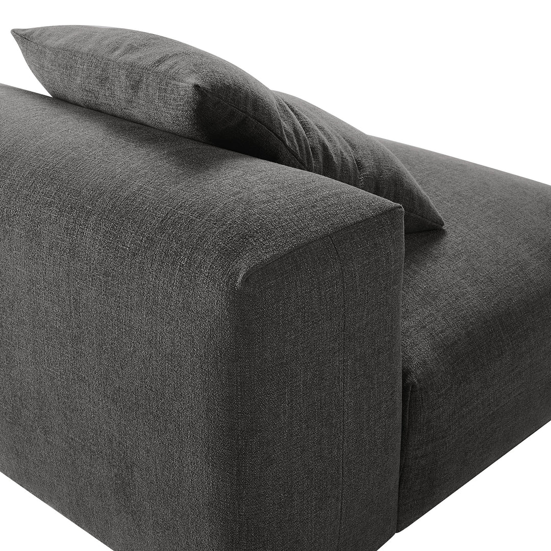 Serenity Modular Upholstered Fabric Armless Chair