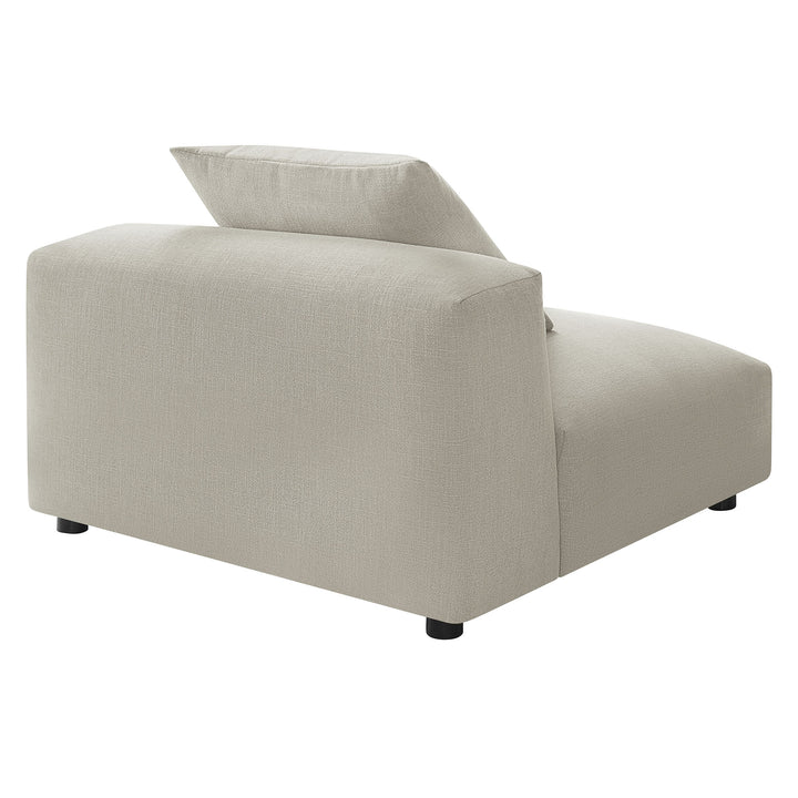 Serenity Modular Upholstered Fabric Armless Chair