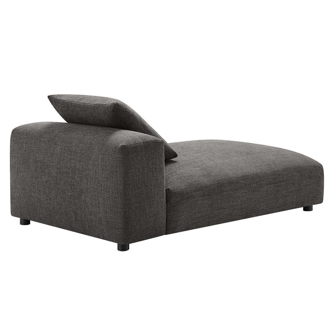 Serenity Modern Upholstered Fabric Armless Chaise Lounge