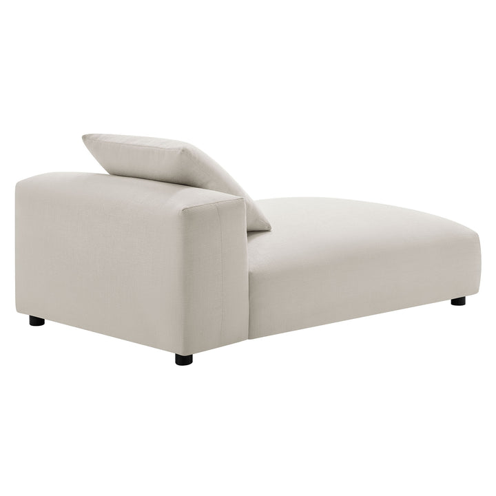 Serenity Modern Upholstered Fabric Armless Chaise Lounge