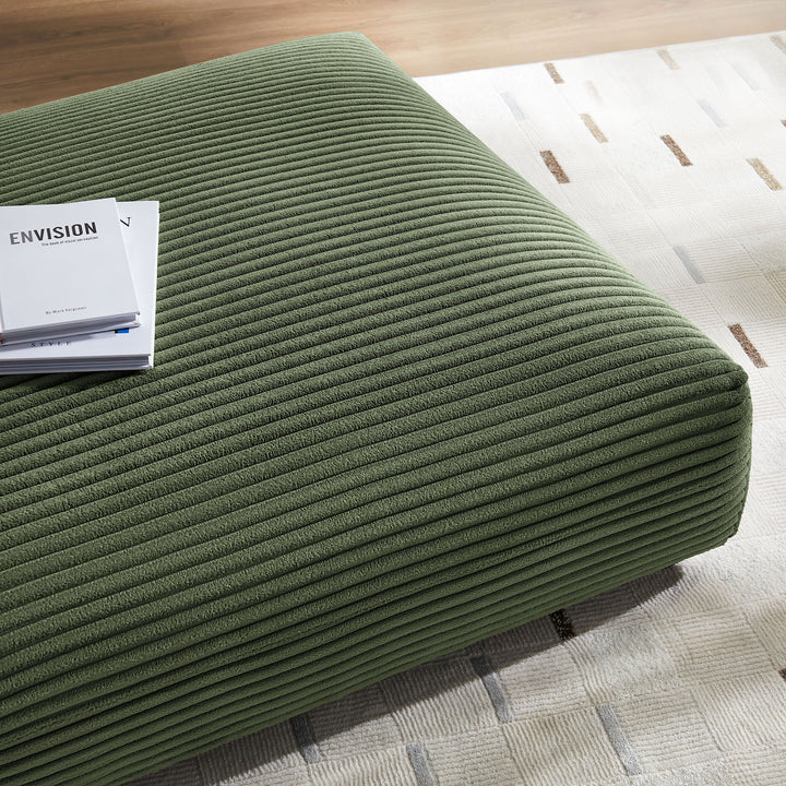 Serenity Modular Corduroy Upholstered Ottoman