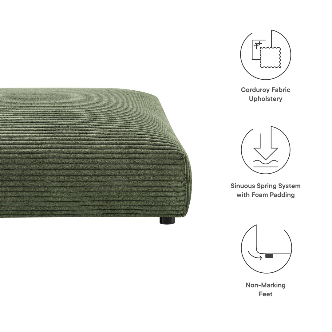 Serenity Modular Corduroy Upholstered Ottoman