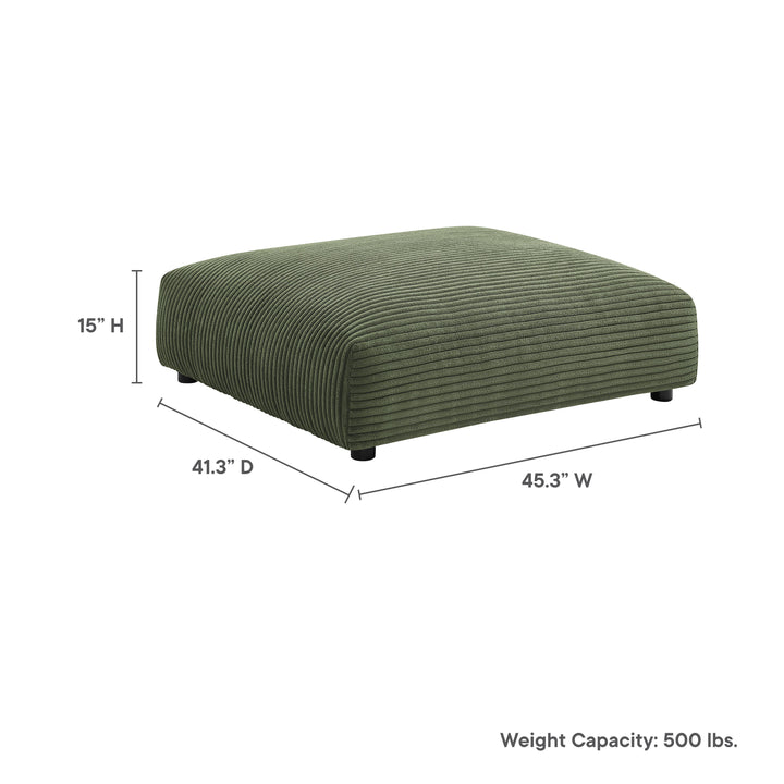 Serenity Modular Corduroy Upholstered Ottoman