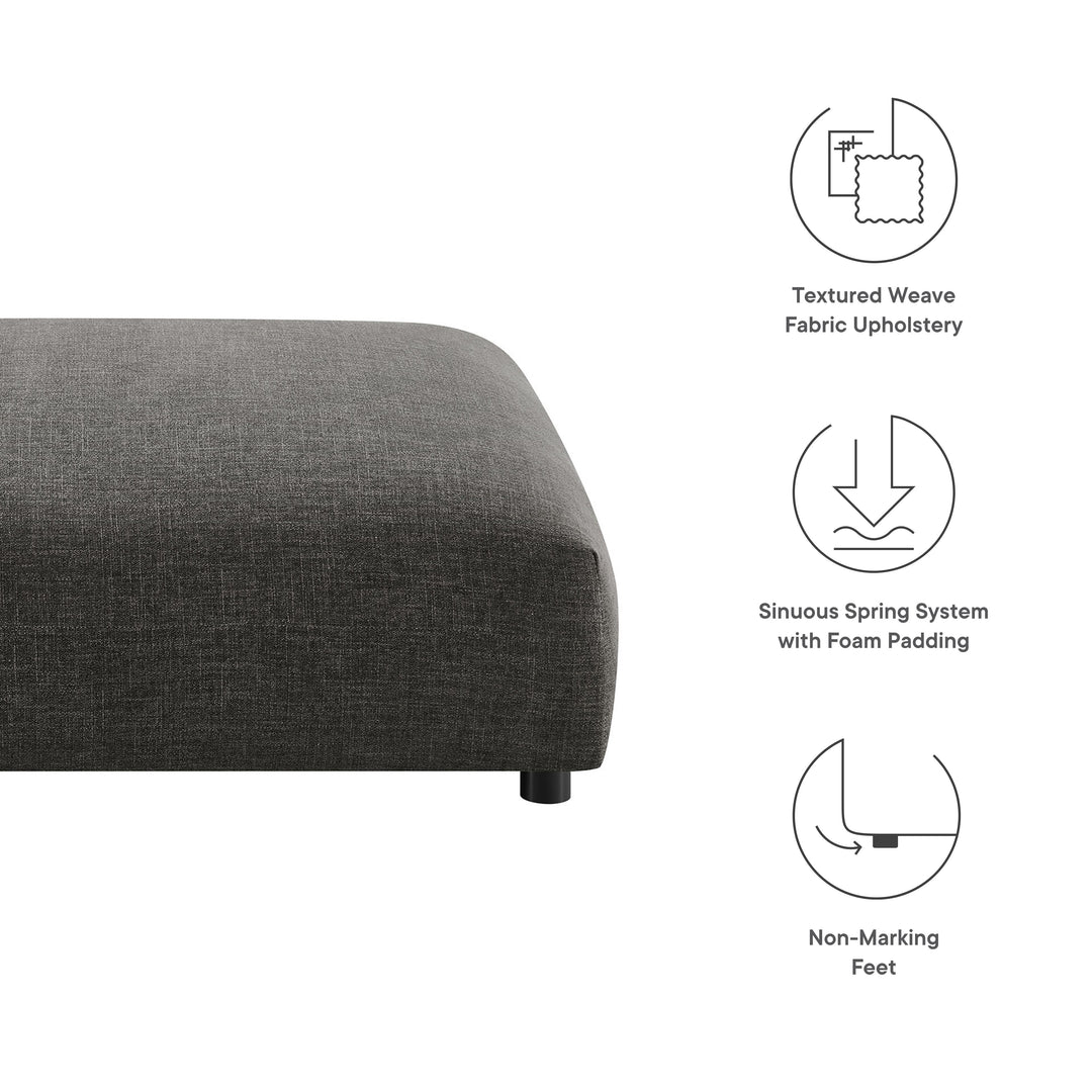 Serene Modular Upholstered Fabric Ottoman