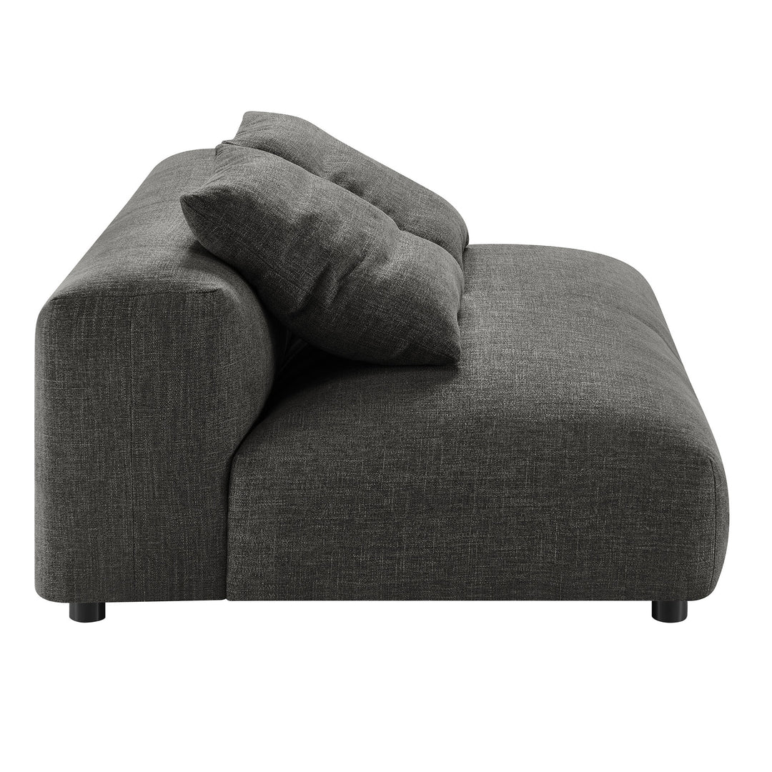 Serenity Modular Upholstered Fabric Armless Loveseat