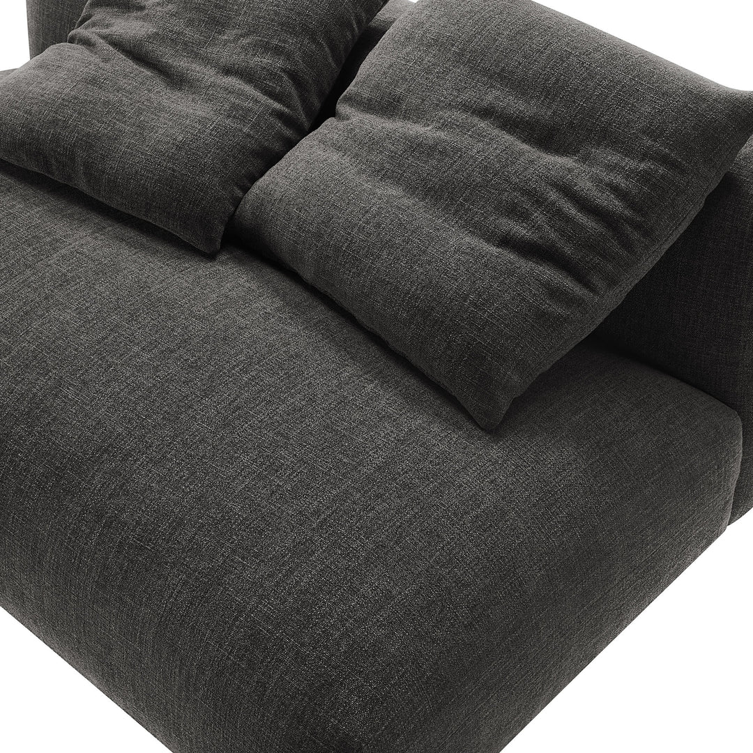 Serenity Modular Upholstered Fabric Armless Loveseat