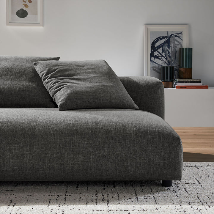 Serenity Modular Upholstered Fabric Armless Loveseat