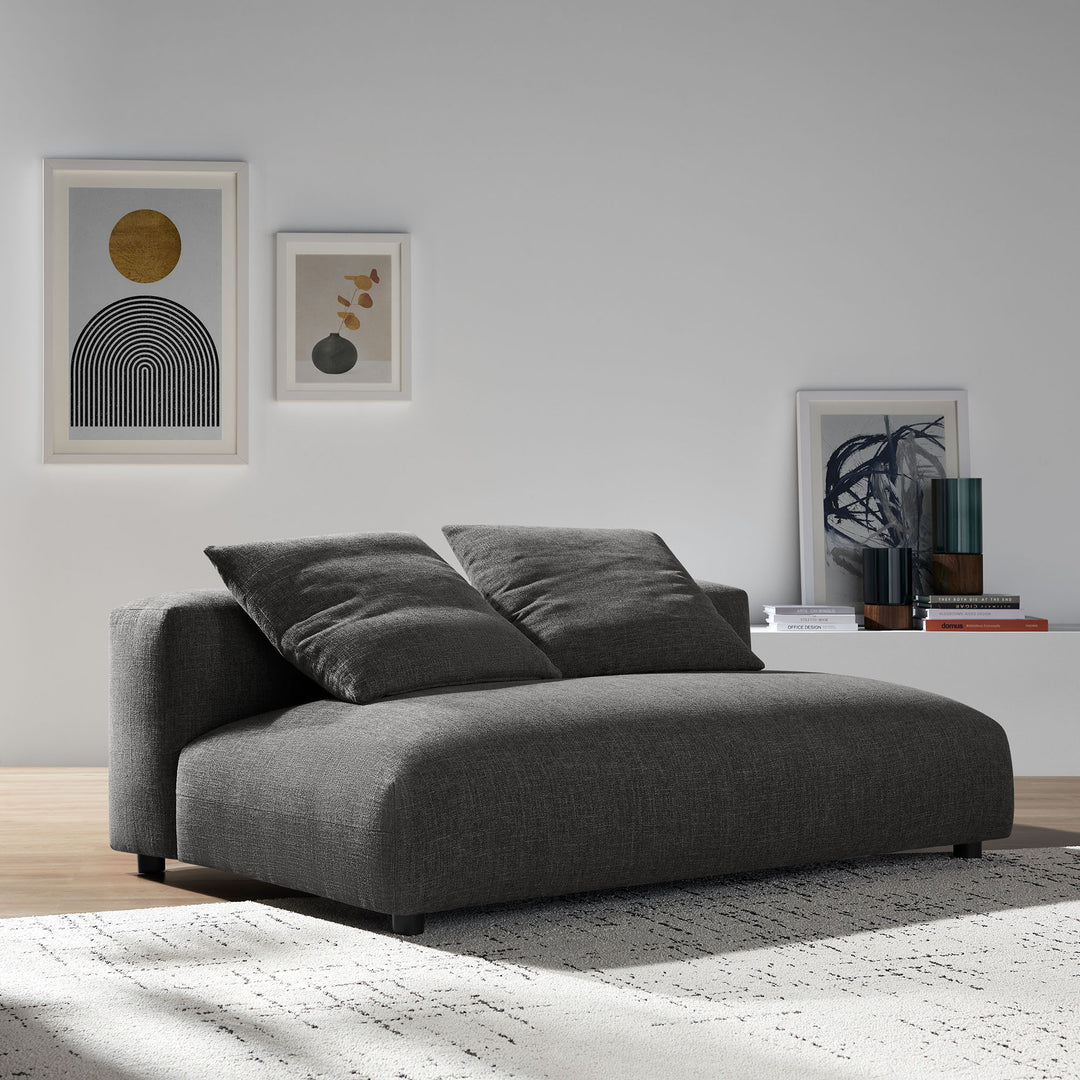 Serenity Modular Upholstered Fabric Armless Loveseat