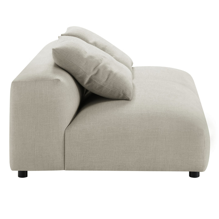 Serenity Modular Upholstered Fabric Armless Loveseat