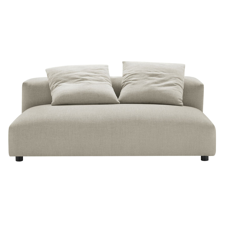 Serenity Modular Upholstered Fabric Armless Loveseat