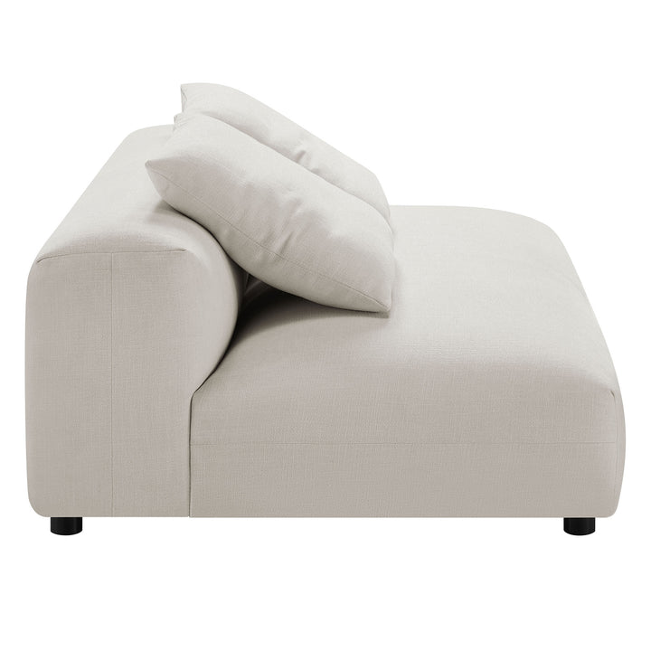 Serenity Modular Upholstered Fabric Armless Loveseat