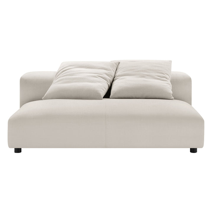 Serenity Modular Upholstered Fabric Armless Loveseat