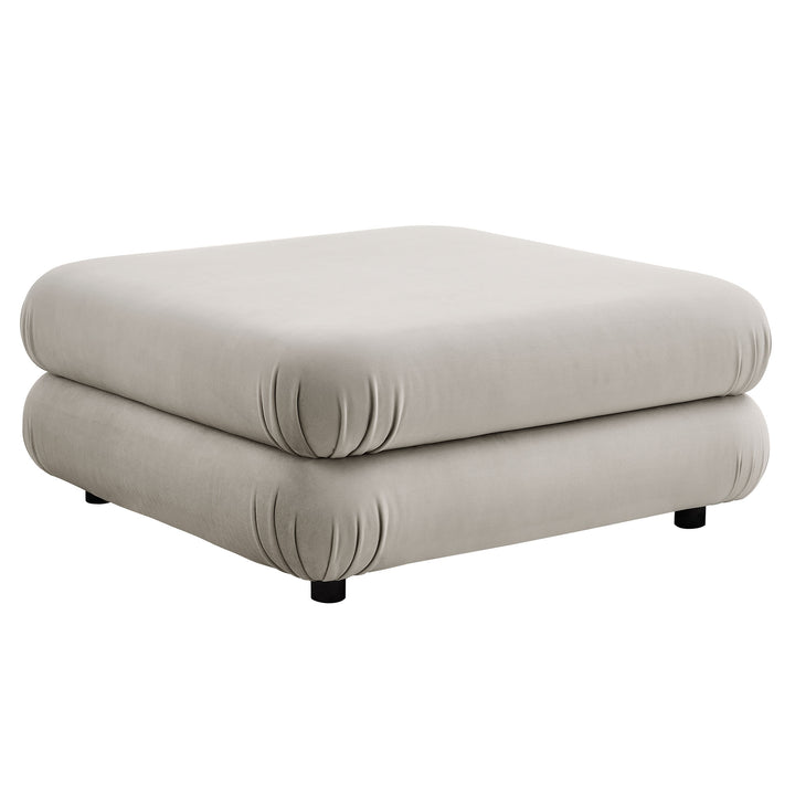 Joyful Multi-Purpose Plush Velvet Ottoman