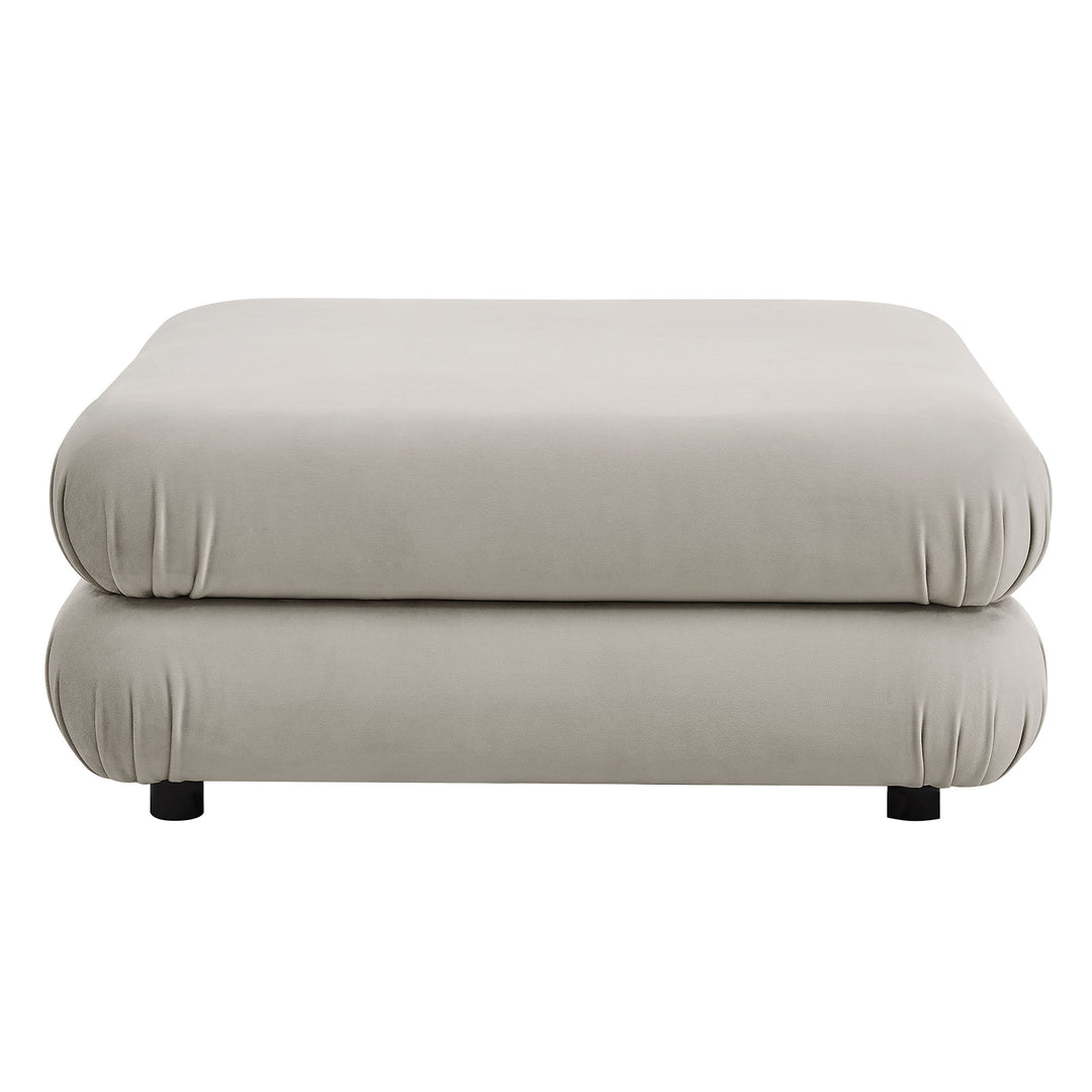 Joyful Multi-Purpose Plush Velvet Ottoman