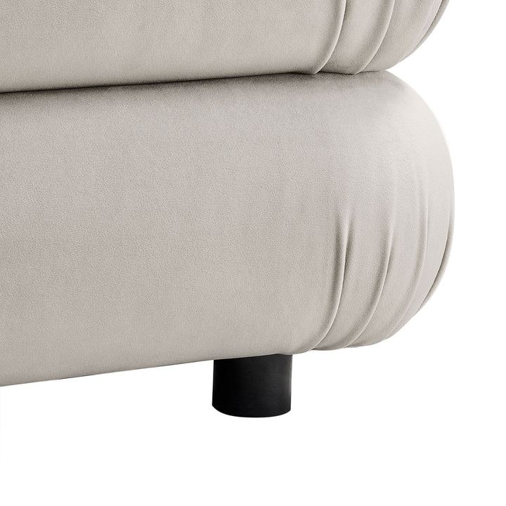 Joyful Multi-Purpose Plush Velvet Ottoman