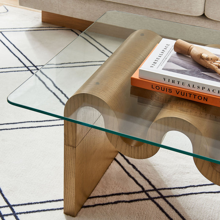 Odessa Glass Top Coffee Table