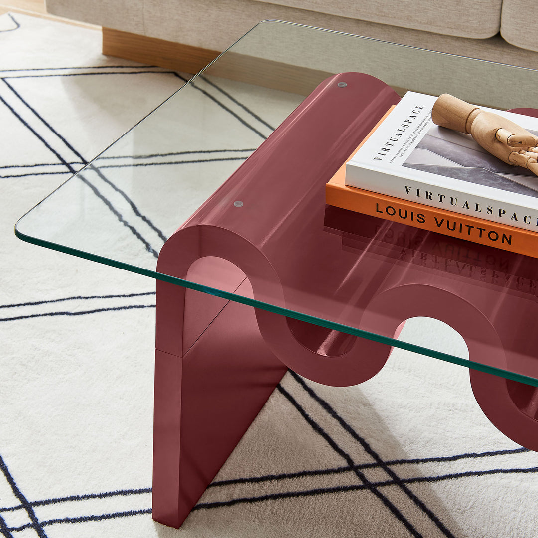 Odessa Glass Top Coffee Table