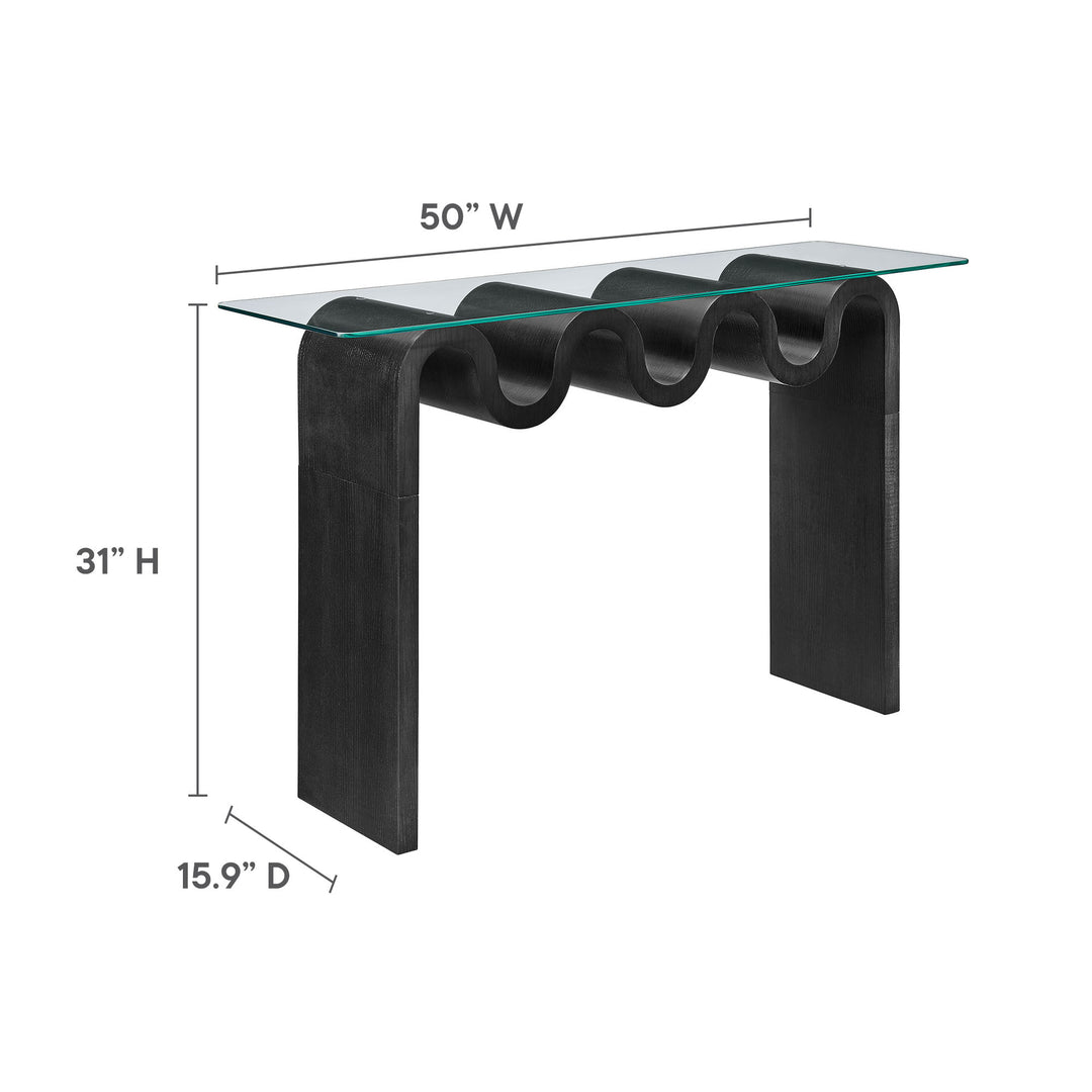 Odyssey Glass Top 50" Console Table