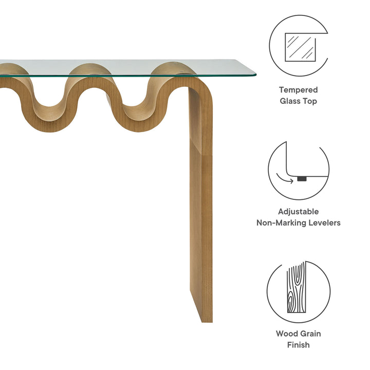 Odyssey Glass Top 50" Console Table