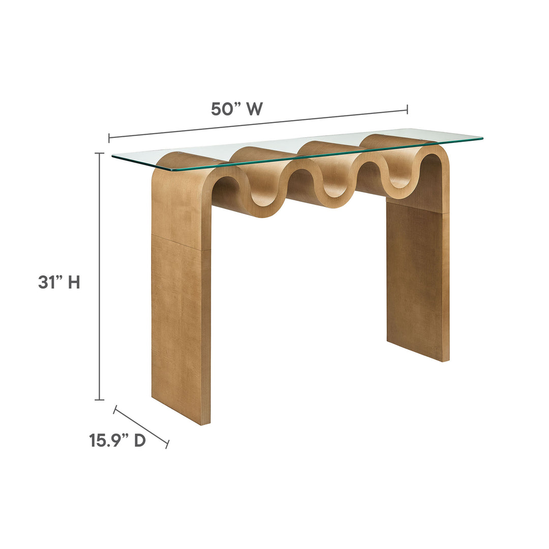 Odyssey Glass Top 50" Console Table